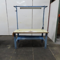 Global Industrial 30" x 60" Laminated Top Work Bench Assembly Table W/ Light