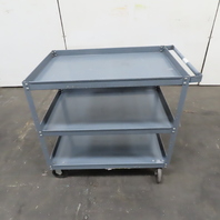 36" x 24" Rolling Shop Stock Parts Cart 3 Tier 35" Tall