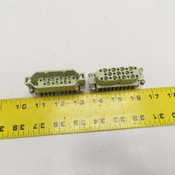 Harting Han-D 25 25-Pin Industrial Connector Insert Set 10A 250V