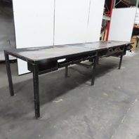 180"x 36"x 34.5" T Steel Work Assembly Bench Workbench Welding Table W/ Storage