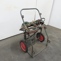 OKI CTR-14 2 Cylinder Oxy-Acetylene Truck Cart W/ Victor Cutting Torch Assy.