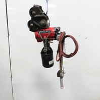 ARO 7756ET 1/2 Ton 1000LB Air Pneumatic Chain Hoist 12' Lift W/ Pendant