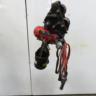 ARO 7756DT 1/2 Ton 1000LB Air Pneumatic Chain Hoist 10' Lift W/ Pendant