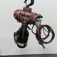 ARO 7756DT 1/2 Ton 1000LB Air Pneumatic Chain Hoist 10' Lift W/ Pendant