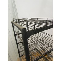 4-Tier Adjustable Shelf Wire Frame Shelving Tray Rack Display Stand23x30x17"