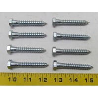 Lot of 80 3/8 x 2-1/2" Hex Head Lag Screw
