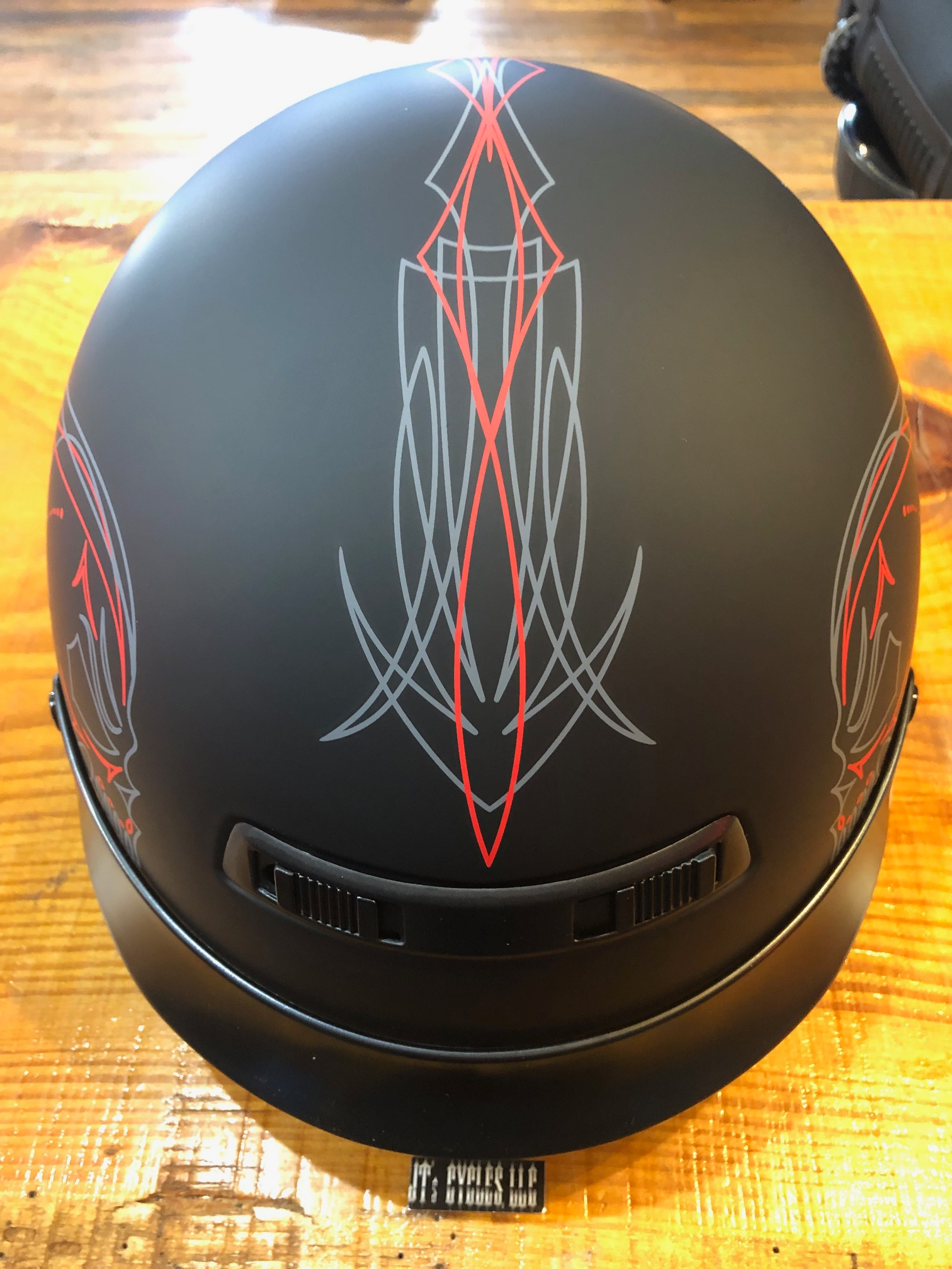 Z1R Flat Black Evilocity Nomad Skull Unisex Motorcycle Riding DOT Half