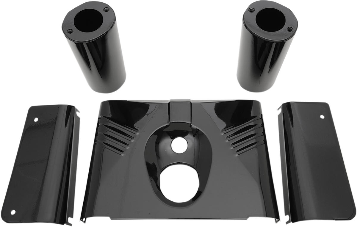 Harley Gloss Black Softail Deluxe Heritage Fatboy Fork Sliders 2007-2017