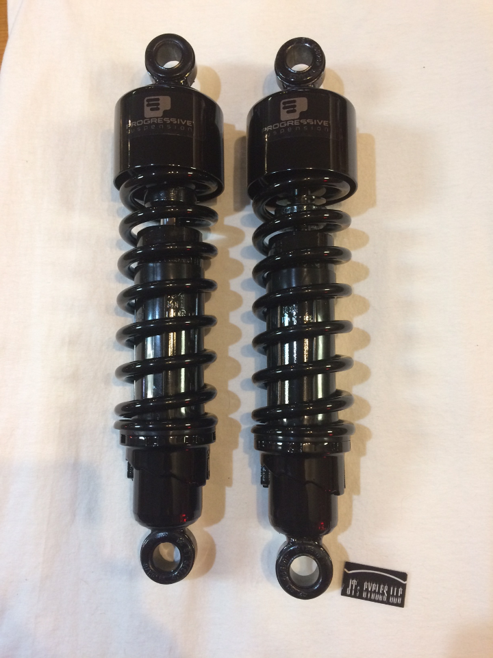 Progressive 412 Black 11.5 Heavy Duty Rear Shocks for 20042021 Harley