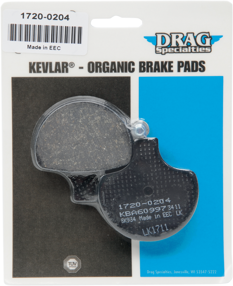 Drag Specialties Organice Front Brake Pads 8407 Harley Dyna Softail