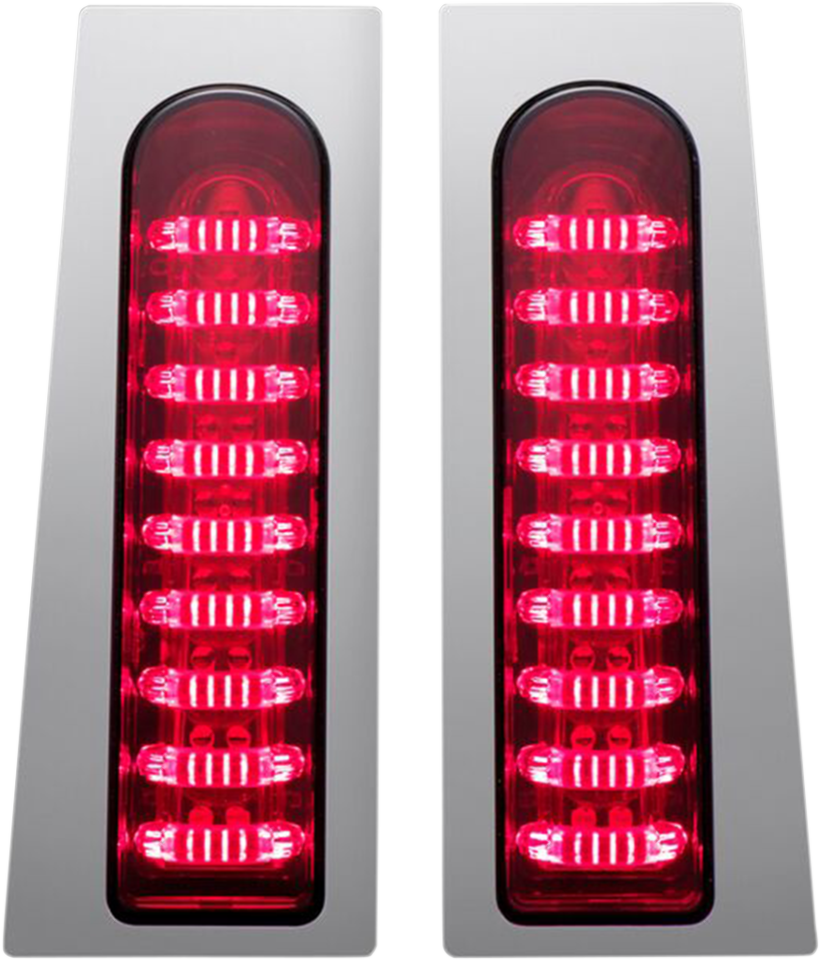 Led dynamics. Диодный стоп сигнал harley davidson electra glide. custom dynamics. chrome led lights kit.