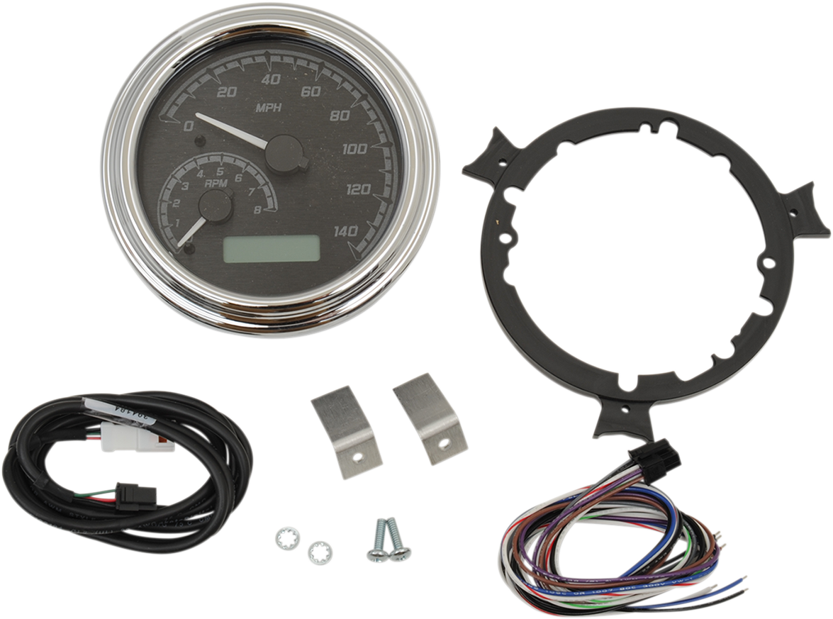 Dakota Digital MVX Chrome Tank Mounted Speedometer 0413 Harley Touring Softail JT's CYCLES