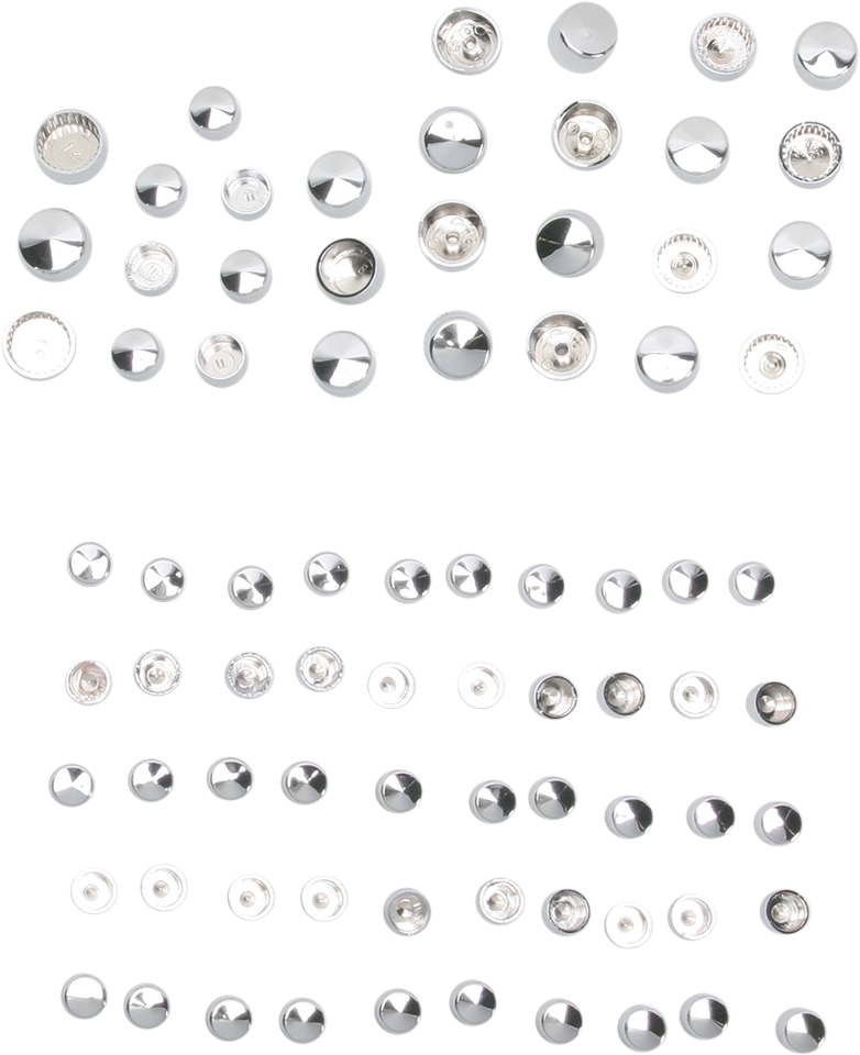 Drag Specialties Chrome Engine Bolt Cover Kit fits fits 9917 Harley