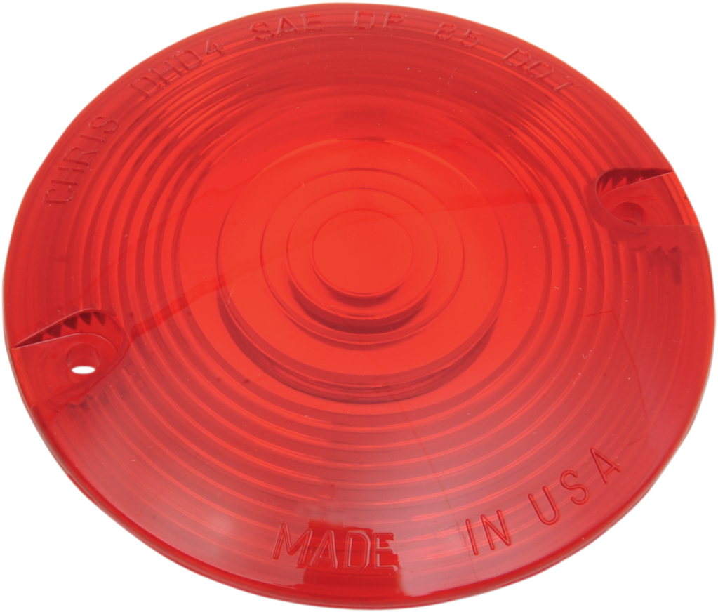 Chris Products Pair Red Turn Signal Lens 84 20 Harley FLT FLHT FXRT 