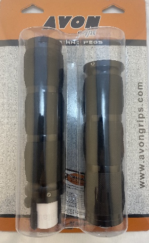 Avon Air Cushion Black 7/8" Motorcycle Hand Grips fits 2014-17 Indian Chieftain