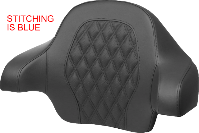 Saddlemen Tour Pak Blue Lattice Backrest Pad for 2014-24 Harley Davidson Touring
