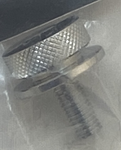Saddlemen Chrome Rear 1/4"-28 Seat Mounting Knob for Harley Davidson FXR