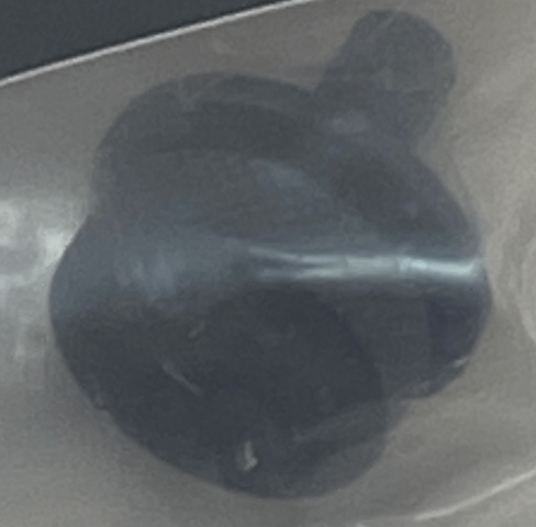 Saddlemen Single Black 1/4"-28 Rear Motorcycle Seat Mounting Knob Bolt Screw