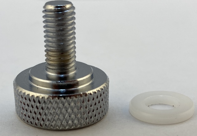 Drag Specialties Chrome 1/4-28 Seat to Fender Mount Knob Bolt Harley Davidson