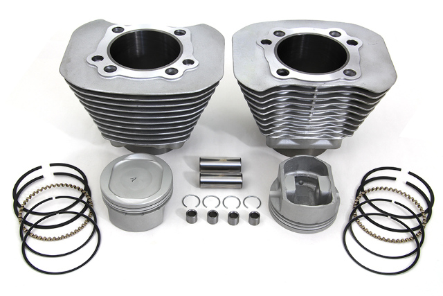 Vtwin Silver 1200cc Motorcycle Cylinder Pistons Conversion Kit 2004-2016 Harley