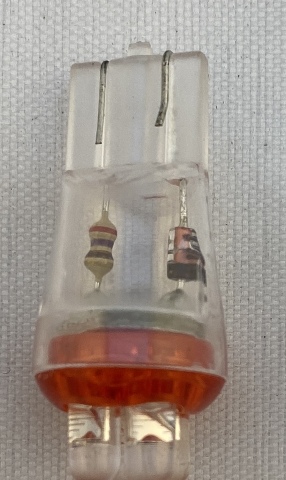 Drag Specialties Single Mini Wedge Red LED Light Bulb for Harley Davidson