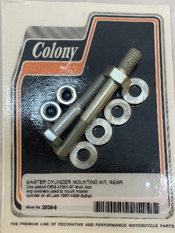Colony Rear Master Cylinder Mounting Kit fits 1987-1999 Harley Softail Heritage