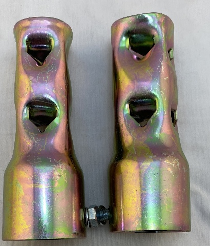 Vtwin 4" long 1-3/4" steel pipe Exhaust Muffler Drag baffle set Harley pipes