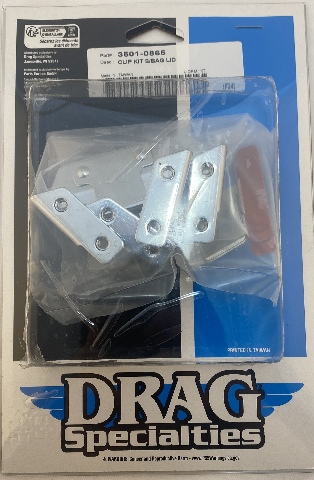 Drag Specialties Hard Lid Clip Kit for Harley Touring Hard Saddlebags