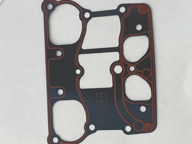 James Pair Rubber Steel Rocker Box Gaskets fits 1999-2017 Harley DYNA Touring