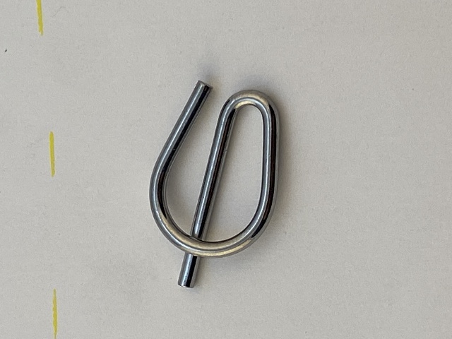 Colony Single Chrome Motorcycle Rear Axle Nut Spring Clip fits Harley Davidson
