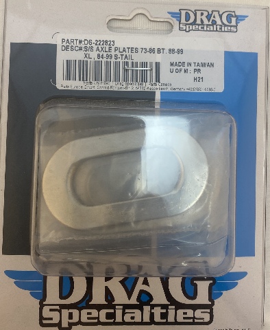 Drag Specialties Rear Axle Adjuster Plates fits 1973-99 Harley Touring Softail