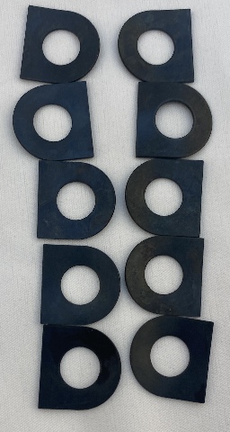 Drag Specialties 10 Pack Black Male Mounted Footpeg Spring Washers for Harley