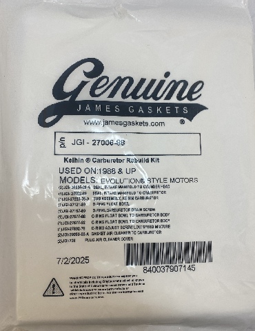 James Gasket Keihin CV Carb Carburetor Rebuild Kit for 86-06 Harley Dyna Softail