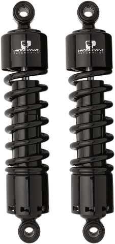Progressive 412 Black 12" Standard Rear Shocks for 91-17 Harley Dyna FXDF FXDB