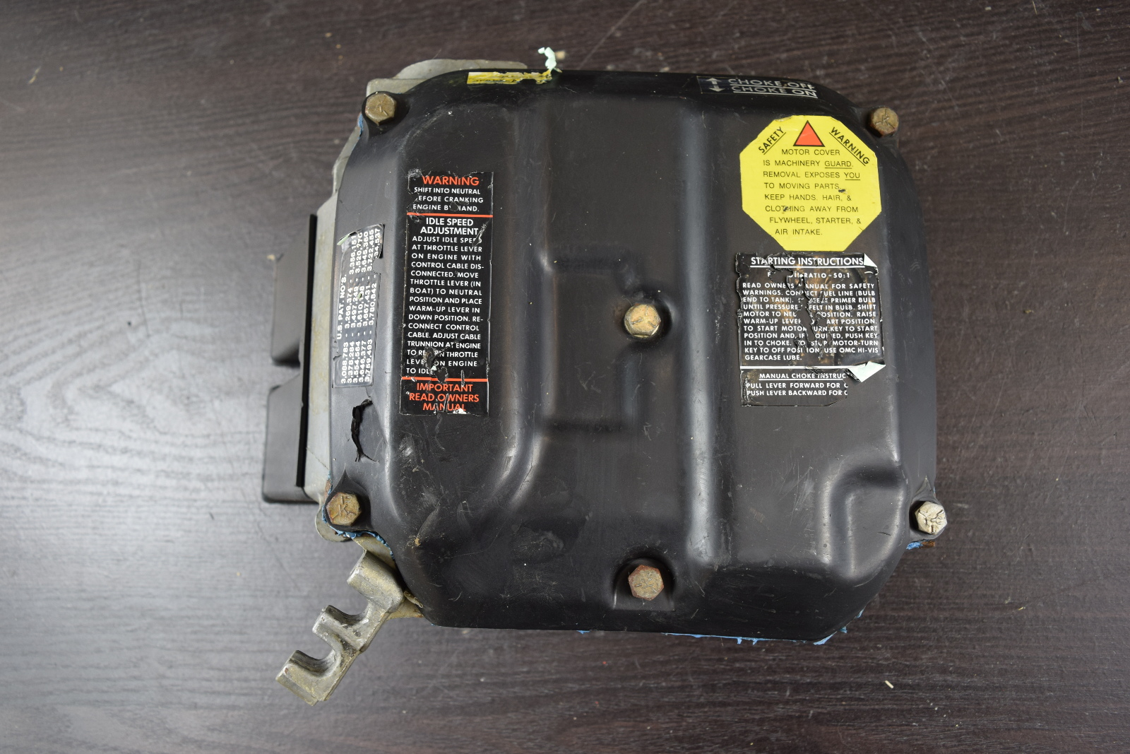 1978-81 Johnson Evinrude Air Silencer & Cover 322985 323487 85 90 100 115 140 ...