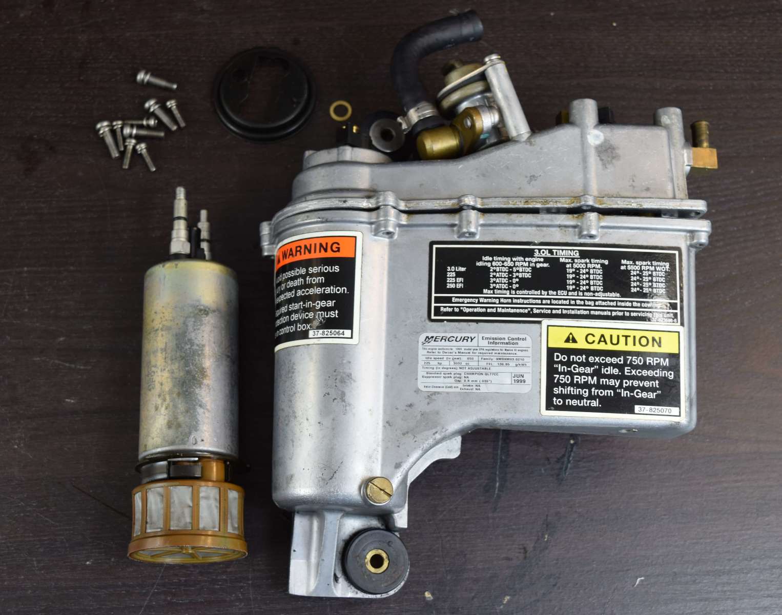 199901 Mercury Vapor Separator 8140101 8140111 809088T 225 250 300 HP