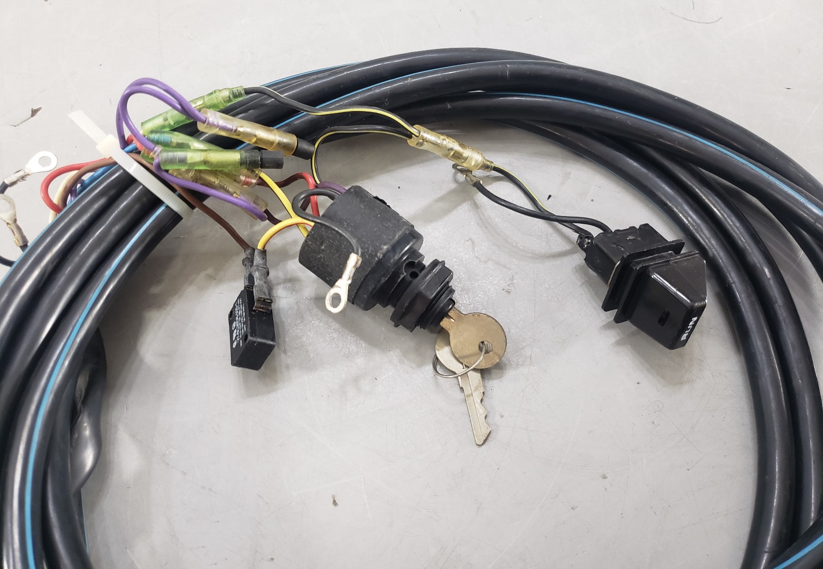 Mercury 15' External Wiring Harness 7 Pin Plug W/ 2 Keys Southcentral