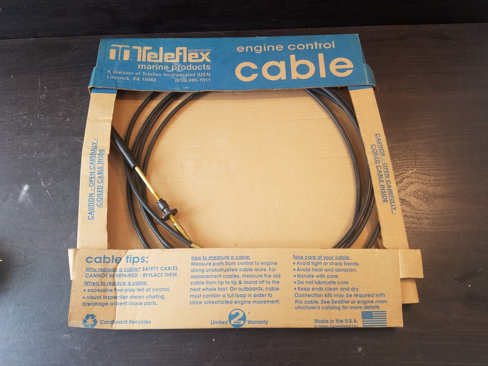 CC20516 Teleflex OMC Control Cable 16' TYPE 479 Southcentral Outboards