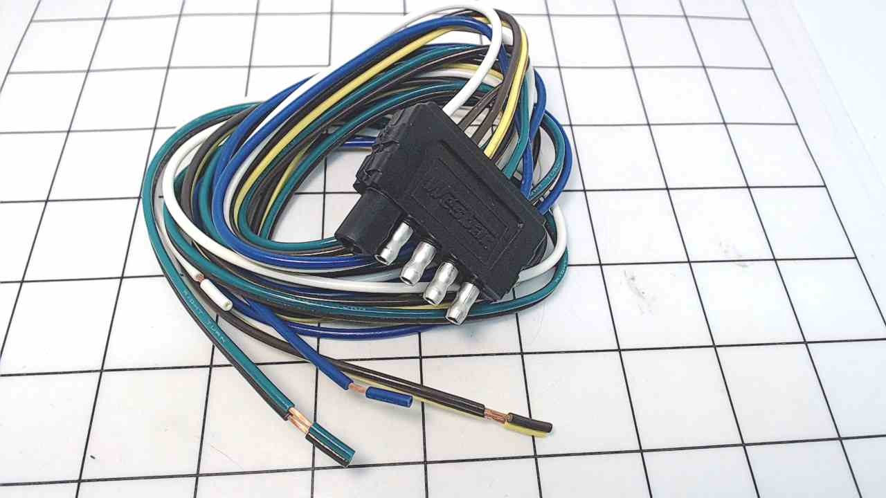 NEW! Wesbar 4Ft. 5-Way Wishbone Trailer Wiring Harness 707283