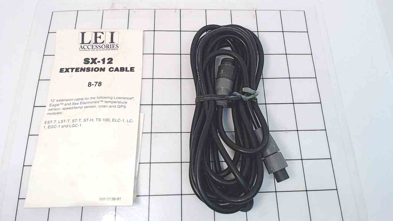 NEW! LEI SX12 12' Speed & Temperature Sensor Extension Cable 878
