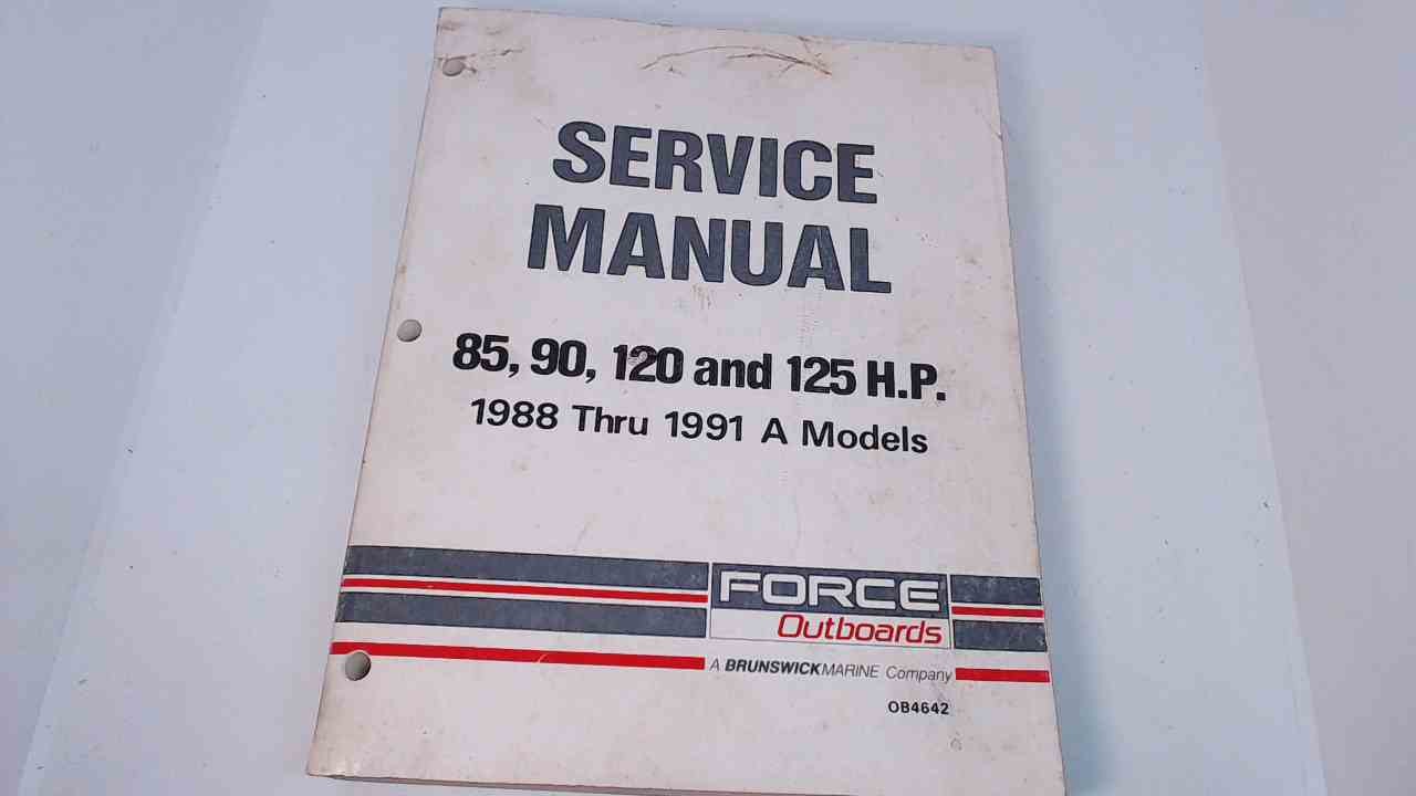 OB4642 Force Outboards Service Manual 85/90/120/125 HP 19881991 A