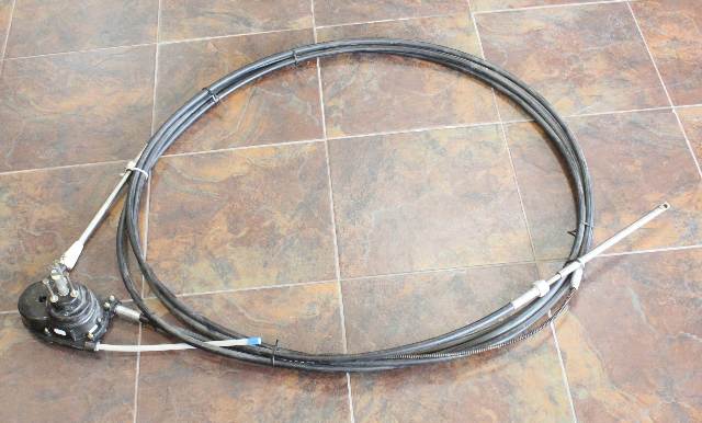 Teleflex 20' Steering Cable W/ Steering Helm GOOD FRESHWATER CONDITION
