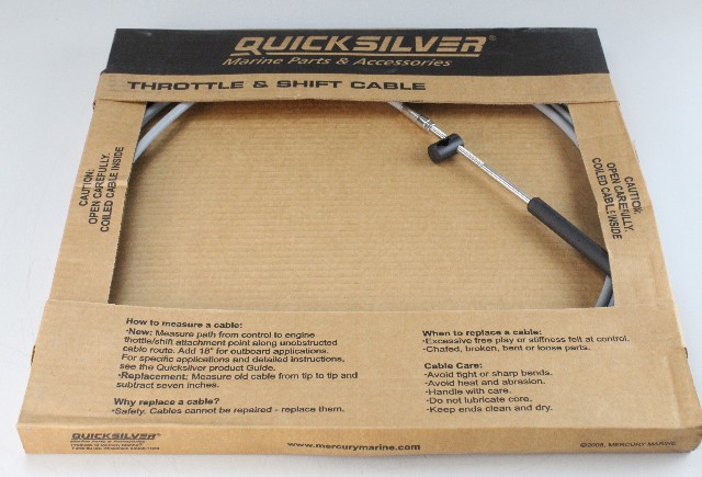 897978A19 Quicksilver Gen II Control Cable 19' NEW OLD STOCK