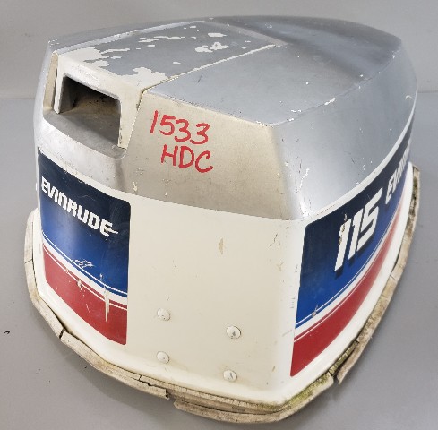 Johnson Evinrude Top Cowling Engine Cover Hood Cowl 115 HP V4