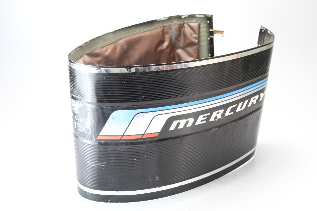 1970's Mercury 3-Latch Wraparound Hood Cowl Cowling Shroud (1150)115 HP 14" Tall