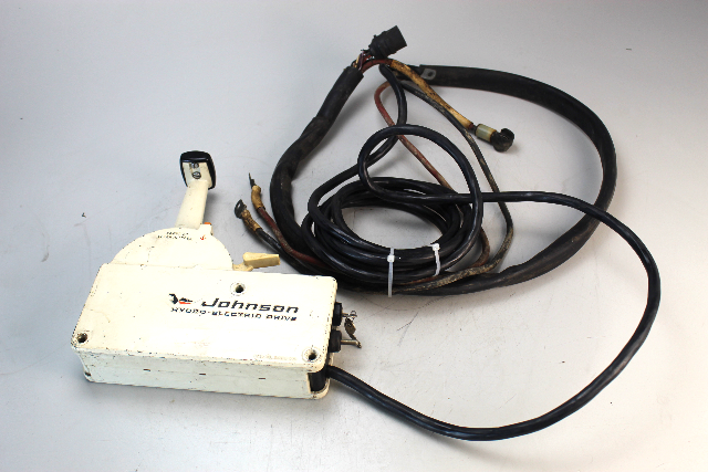 Johnson Evinrude Hydro Electric Remote Control Box w/ Harness -Cables & Key OEM
