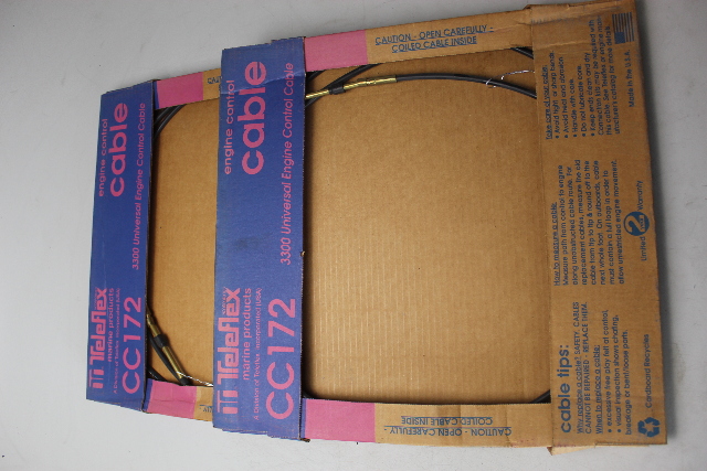 CC17210 Teleflex 3300 Throttle & Control Cable Set of 2 10'  NEW OLD STOCK