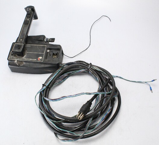 Mercury Quicksilver Side Mount Control Box W/ Trim Switch 15' Harness & Key