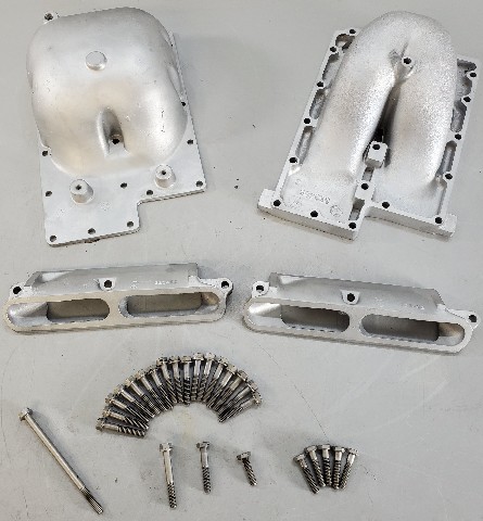 329503 323468 Johnson Evinrude 1979-98 Exhaust Manifold, Cover & Block 85-140 HP