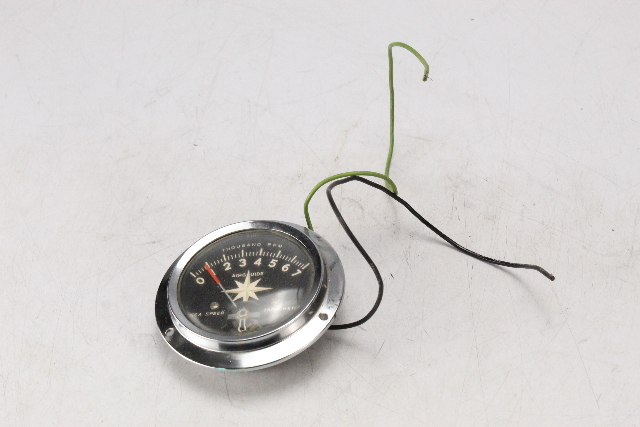 Airguide Round RPM Gauge Tachometer 4-1/2" Width 1-1/2" Depth